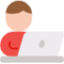 Illustration représentant un développeur travaillant sur un ordinateur portable, symbolisant l'expertise en création de sites internet et en stratégie digitale de Pyramids Digital, agence web à Lille spécialisée dans le développement de solutions sur-mesure pour les entreprises locales.