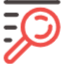 Icône représentant une loupe sur des lignes de texte, illustrant les services de référencement naturel (SEO) proposés par Pyramids Digital, une agence web à Lille spécialisée dans l’amélioration de la visibilité des entreprises locales sur les moteurs de recherche.